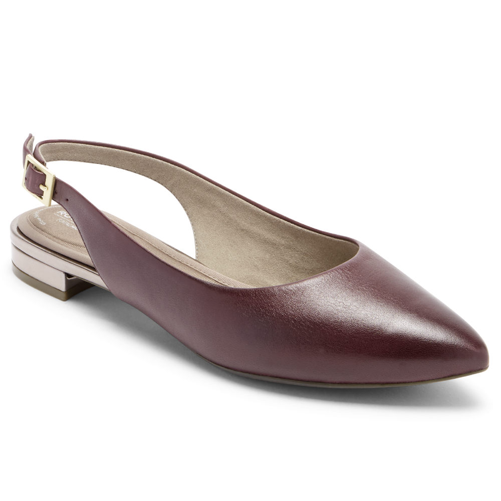 Rockport Womens Total Motion Adelyn - Slingback Burgundy - IPV829437